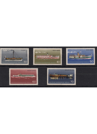 BERLINO 1975  francobolli serie completa nuova Unificato 447/51